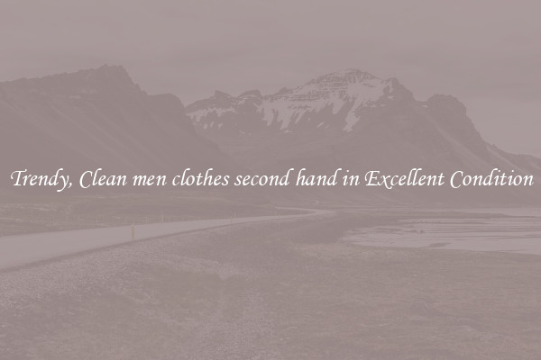 Trendy, Clean men clothes second hand in Excellent Condition