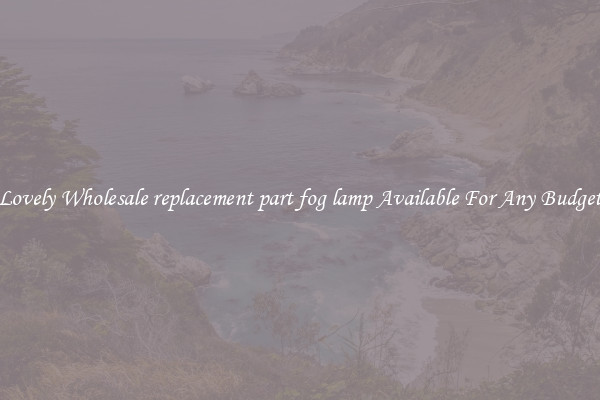 Lovely Wholesale replacement part fog lamp Available For Any Budget