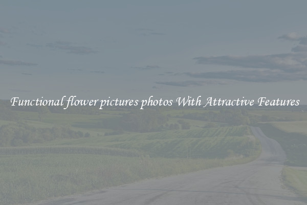 Functional flower pictures photos With Attractive Features