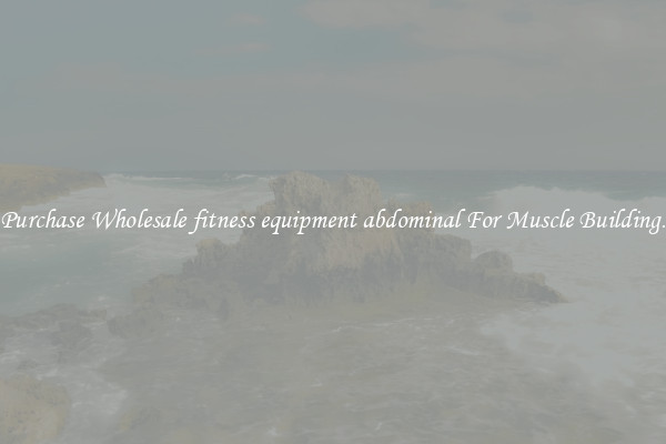 Purchase Wholesale fitness equipment abdominal For Muscle Building.