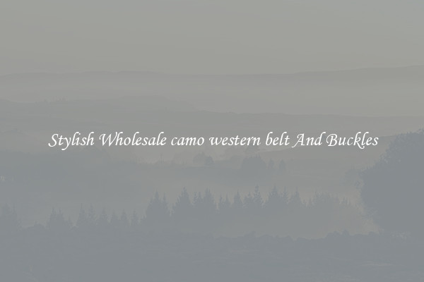 Stylish Wholesale camo western belt And Buckles