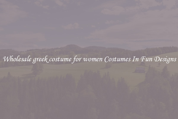 Wholesale greek costume for women Costumes In Fun Designs