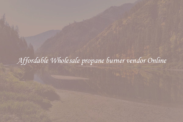 Affordable Wholesale propane burner vendor Online