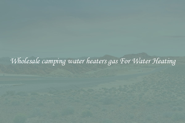 Wholesale camping water heaters gas For Water Heating