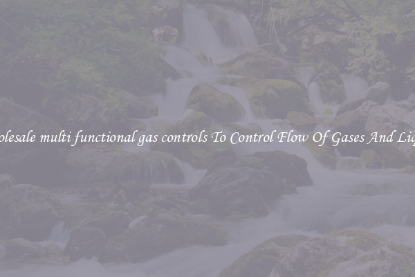 Wholesale multi functional gas controls To Control Flow Of Gases And Liquids