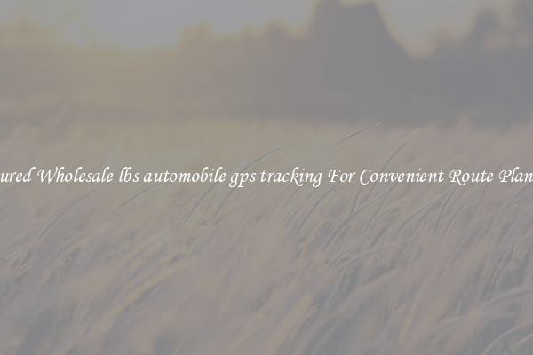 Featured Wholesale lbs automobile gps tracking For Convenient Route Planning 