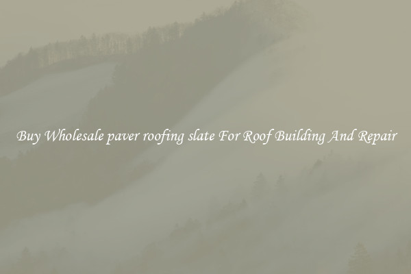 Buy Wholesale paver roofing slate For Roof Building And Repair