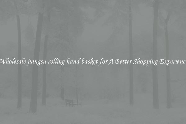 Wholesale jiangsu rolling hand basket for A Better Shopping Experience