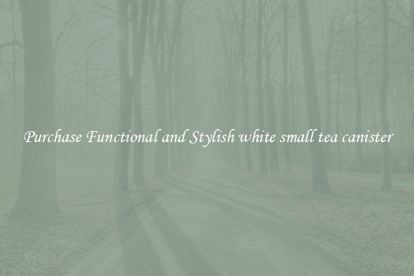 Purchase Functional and Stylish white small tea canister