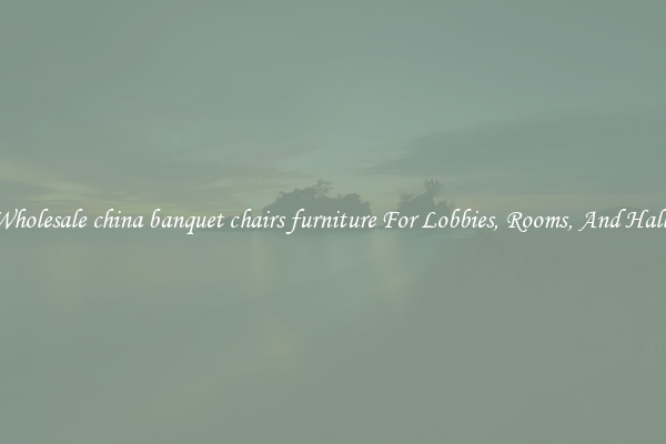 Wholesale china banquet chairs furniture For Lobbies, Rooms, And Halls