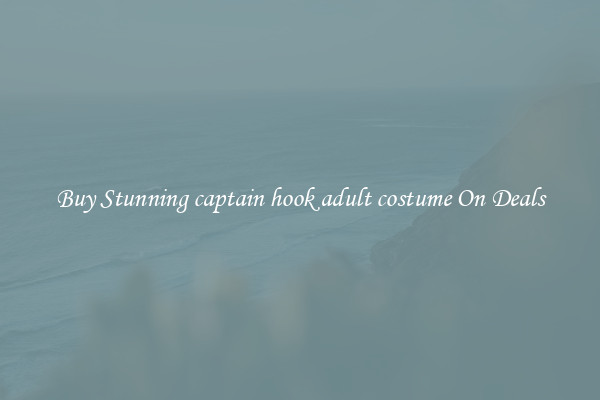 Buy Stunning captain hook adult costume On Deals
