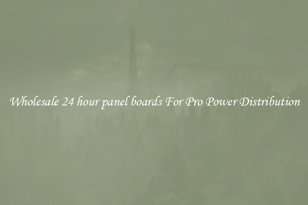 Wholesale 24 hour panel boards For Pro Power Distribution
